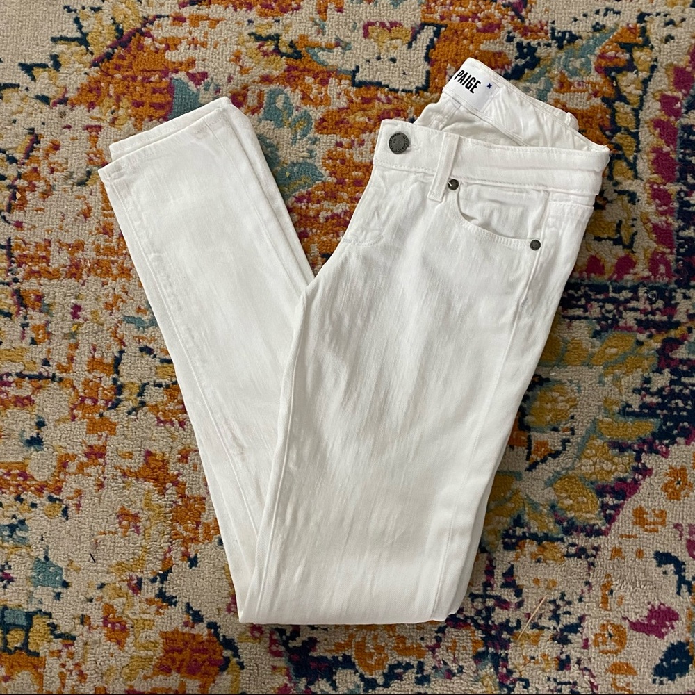 White Paige skinny jeans